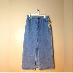Splendid Light Blue Acid Wash Denim Skirt